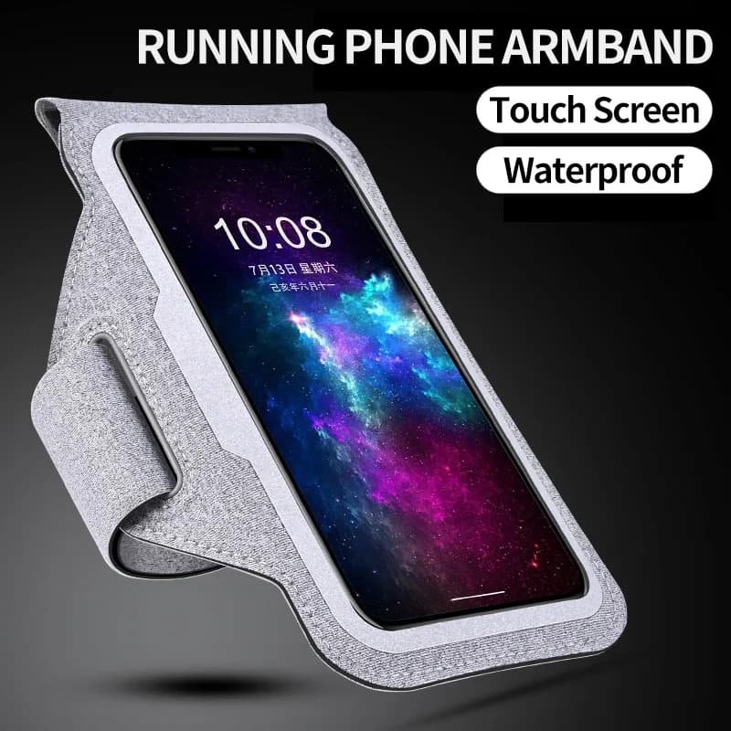 HAISSKY Ultra-thin Sports Armband for iPhone 17 16 15 14 13 12 11 Pro Max 15 Plus 17 Air 16E Fitness Belt Arm Bag