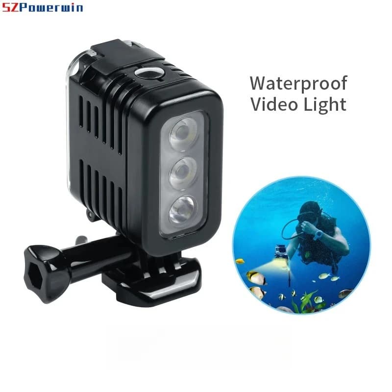 Lampada spot per luce subacquea a LED video impermeabile da 45 metri per accessori per action camera con luce di riempimento subacquea Go Pro Gopro
