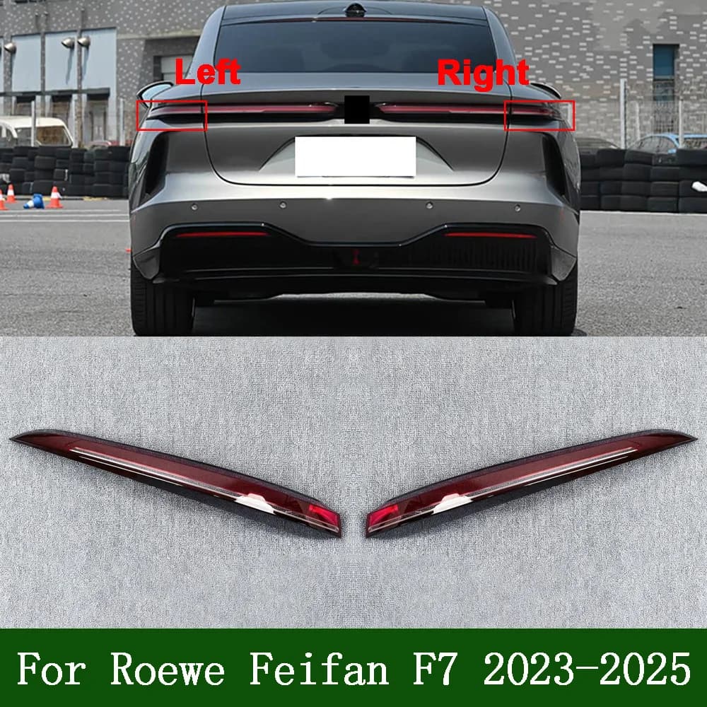 For Roewe 2023 2024 2025 Feifan F7 Outer Taillight Shell Tail Lamp Cover Turn Signal Stop Light Mask Replace Original Lampshade