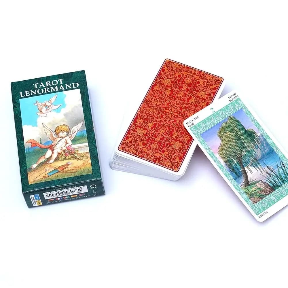 Tarocchi Lenormand Mazzo da 78 Carte Strumento di Divinazione e Predizione del Futuro - 10.3*6cm Multilingue