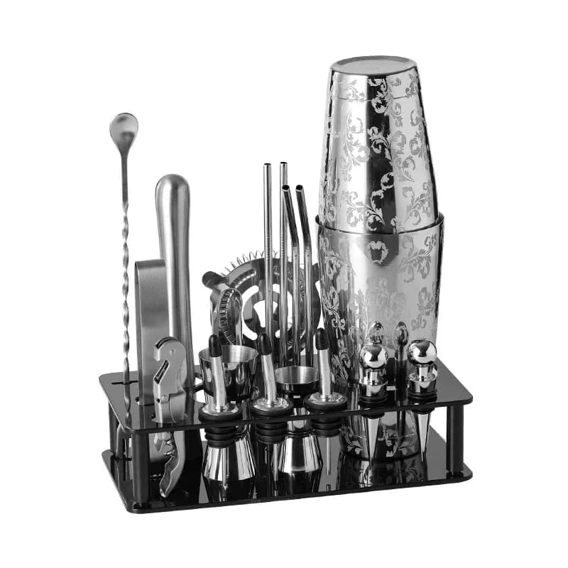 Set da Cocktail Boston per Casa e Bar, Shaker per Martini e Vino, Frullatore per Cocktail