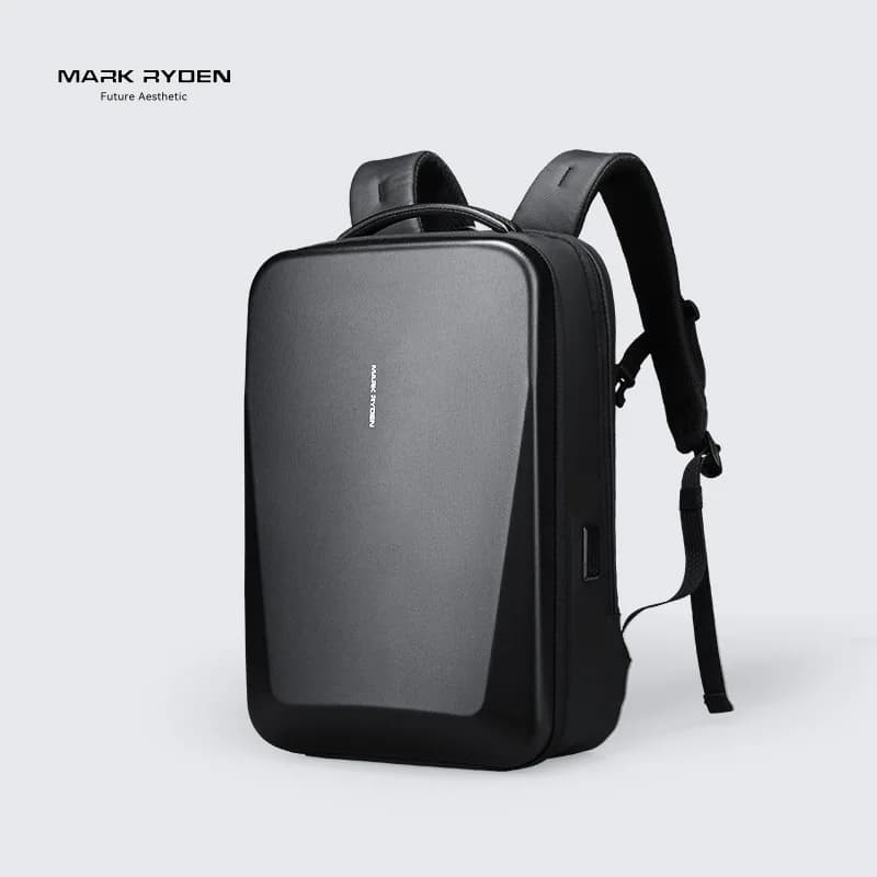 Zaino a doppia spalla Mark Ryden Hardshell per uomo Borsa per laptop da lavoro Universi Studenti Bookbag casual ad alta sensazione