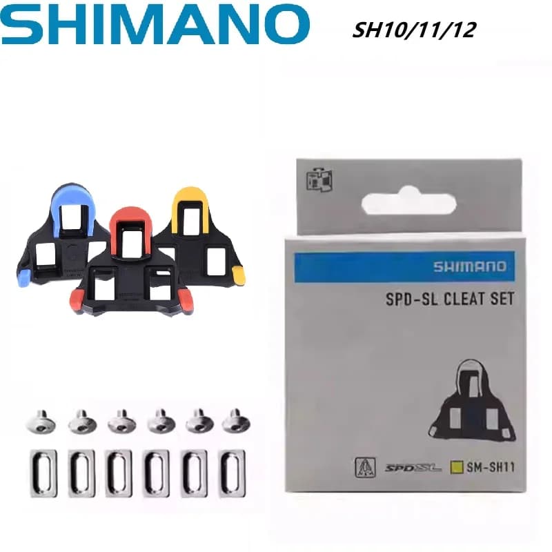 Shimano SH10 SH11 SH12 Tacchetti SPD SL Set di tacchette Pedali per bici da strada Tacchetti BIike Ciclismo SH10 Tacchetti Pedali Clip per piastra
