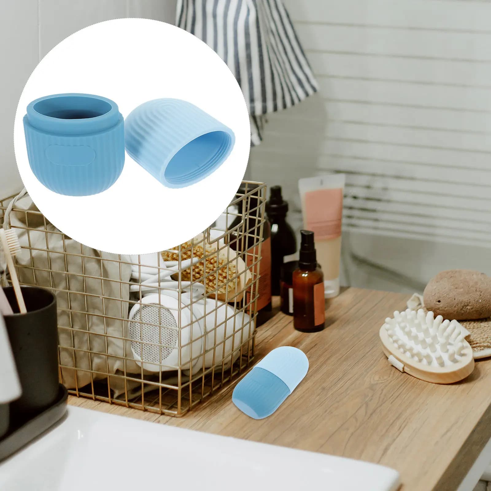 Silicone Ice Face Roller Mold Food Grade Facial Massage Tool for Eyes Face Head and Skin Care