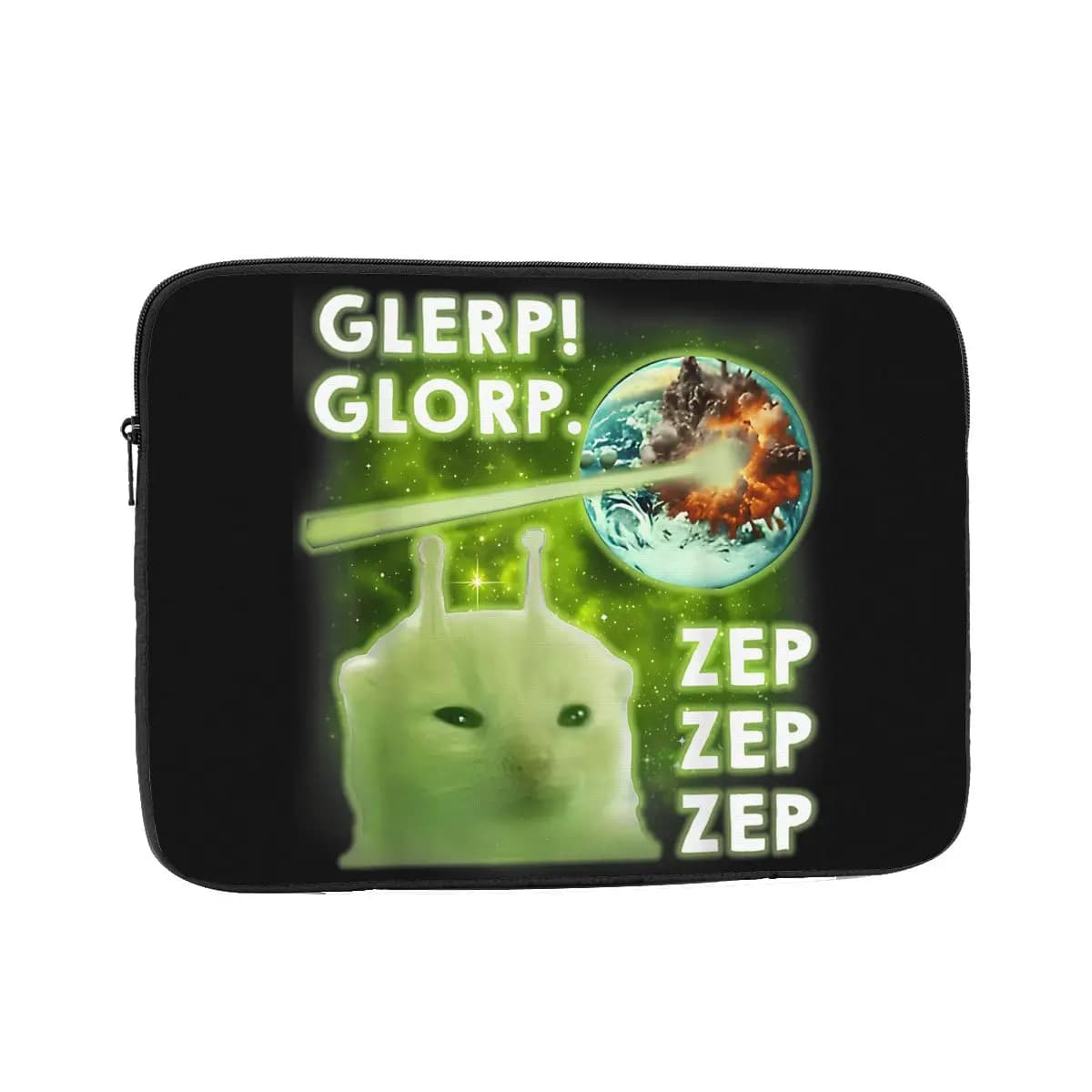 Custodia per laptop 12 "13" 15 "17" Custodia per notebook Glerp Glorp Alien Cat Meme Brainrot Dank Memes Custodia antiurto per tablet