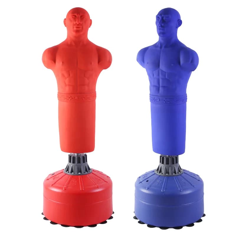 Manichino da Boxe Umano Autoportante in Silicone, Taglia Extra Large, Nero