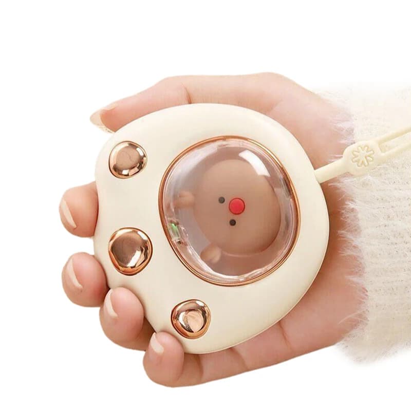 Per gli studenti Winer Riscaldatore USB veloce Scaldamani portatile per scaldamani da donna Zampa di gatto Batteria incorporata ricaricabile