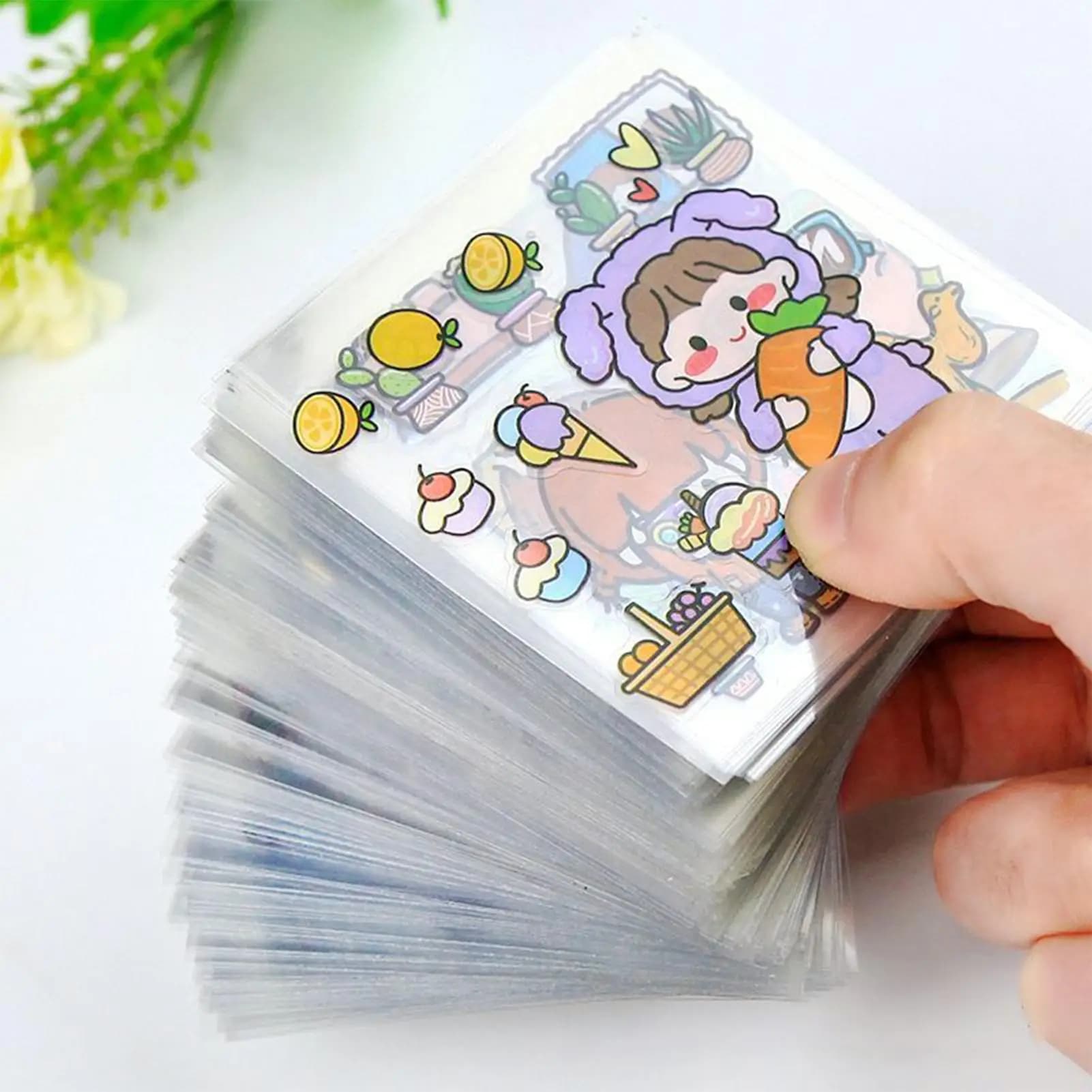 Adesivi con simpatiche ragazze dei cartoni animati, 100 pezzi/set, adesivi creativi per laptop e bottiglie d'acqua, per decorazioni fai da te, diari e quaderni