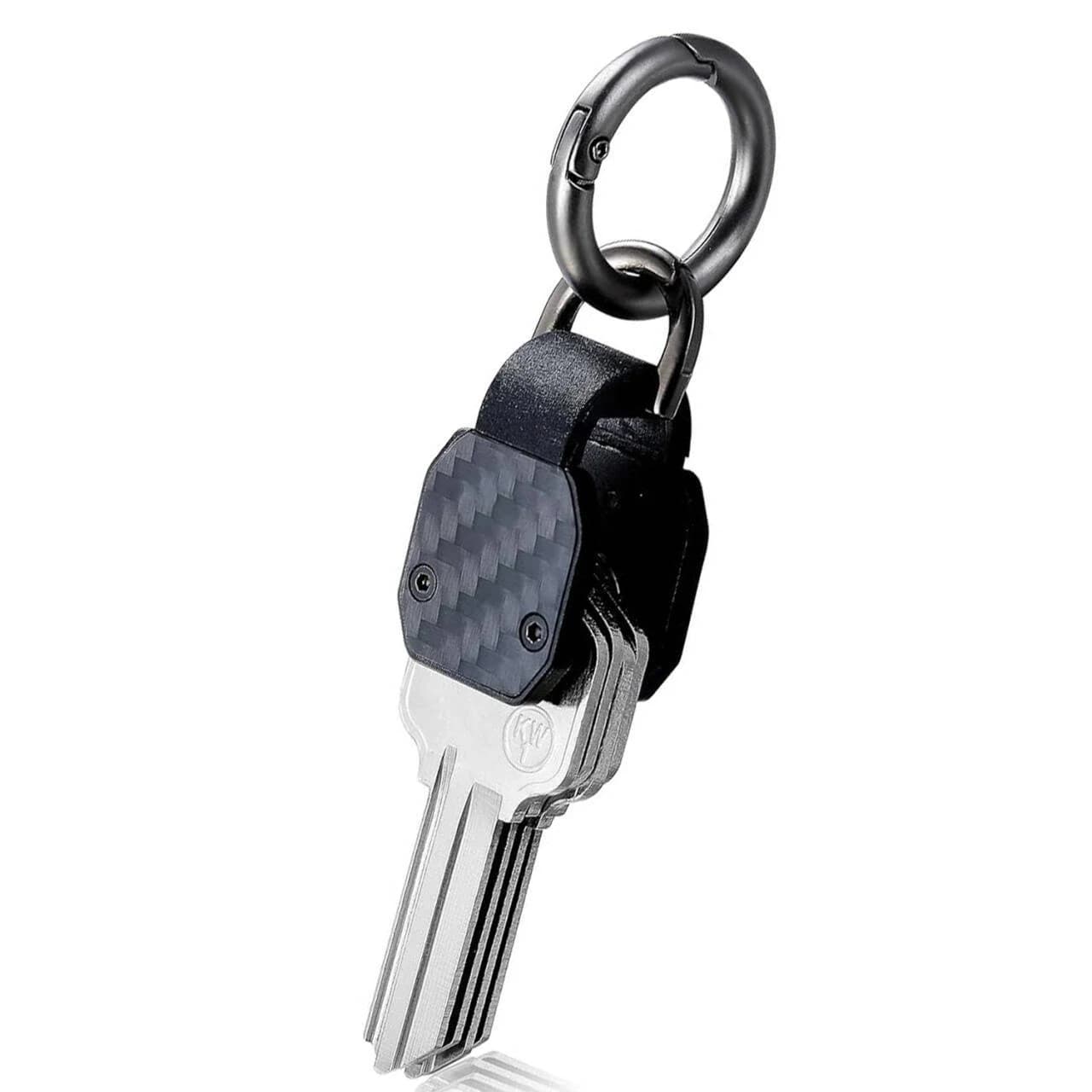 EDC Mini Keychain Attach Car Keychain Keychain Aluminum Alloy Case for Carbon Fiber Key