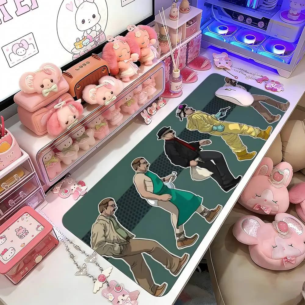 Heisenberg B-Breaking Bad Mouse Pad Gaming Deskmat Sakura Mousepad Anime Office Carpet Gamer Tastiera Scrivanie per computer