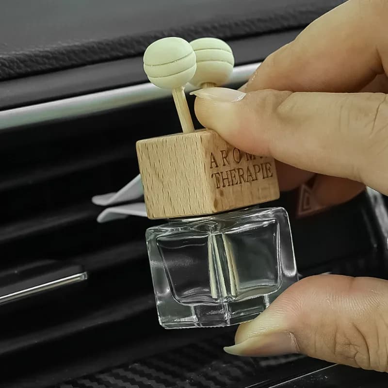 Flacone Vuoto, Bottiglia Vuota per Diffusore di Oli Essenziali Purificatore d'Aria per Auto, Bottiglia Diffusore di Profumo per Auto Ornamento Aromaterapico