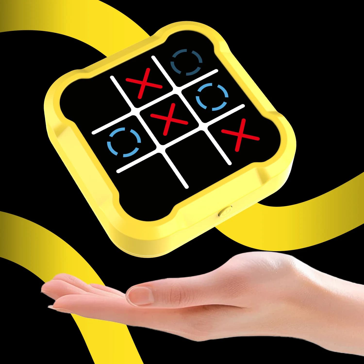 2025 Hot Elettronico Tic-Tac-Toe Giochi da tavolo Montessori Puzzle Gioco da tavolo Scacchi Set di scacchi portatile Applicare a adulti Bambini