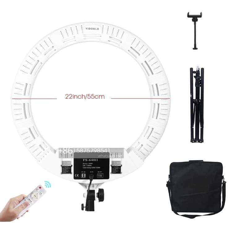 10000Lm 95Ra High Watt Selfie Led Anello luminoso Led Camera Anello rotondo Flash Luce di riempimento con treppiede a bastone