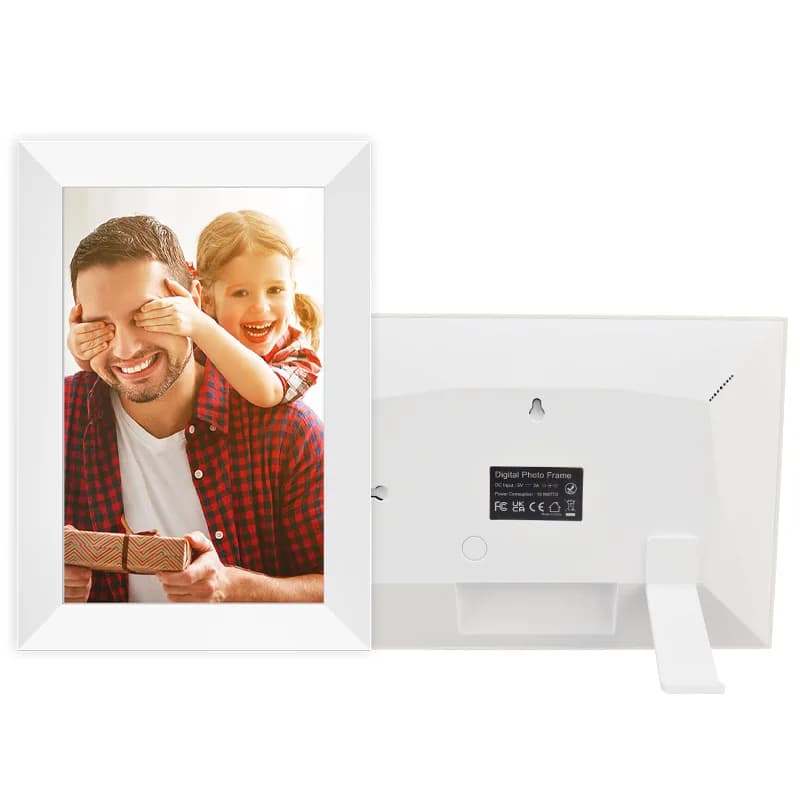 10" WiFi Digital Photo Frame Touchscreen 32GB Smart Picture Frame with Music Video Playback Custom Logo