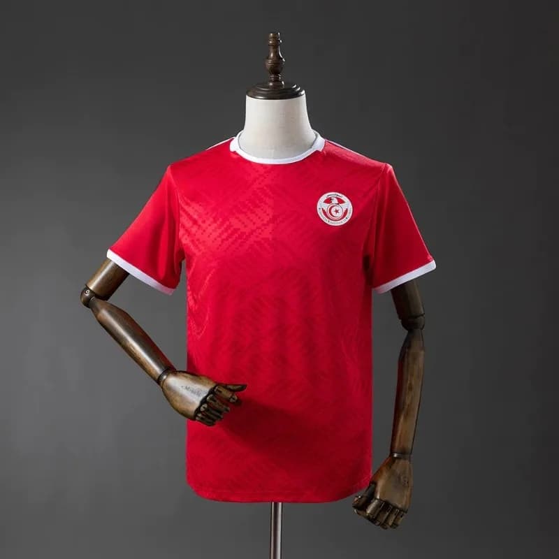 Maglia Sportiva Africana 2026 - Maglia Sportiva Tunisina 25-26 - Completo da Allenamento Traspirante ad Asciugatura Rapida Y2K da Uomo