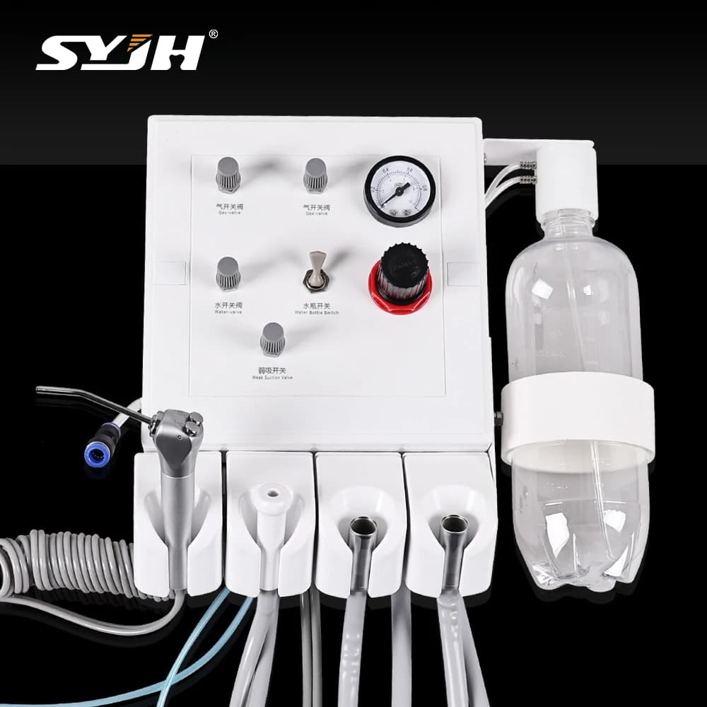 SYJH Wall-mounted Turbine Unit Air Dentist Turbine with Siringa A 3 Vie Manipulation Tooth Whitening Tools