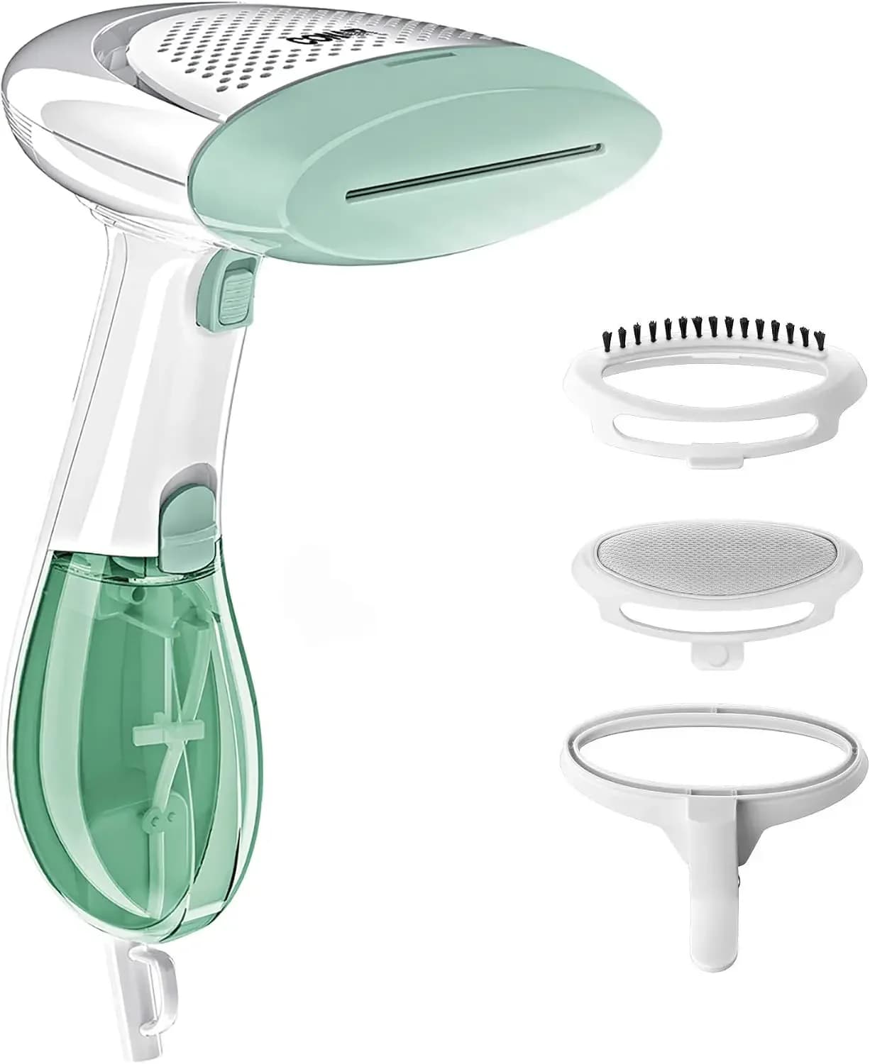 1200W Handheld Garment Steamer, Portable Fabric Steamer with Dual Heat, Removable Water Tank & 3 Attachments, for Clothes, Upholstery, Curtains