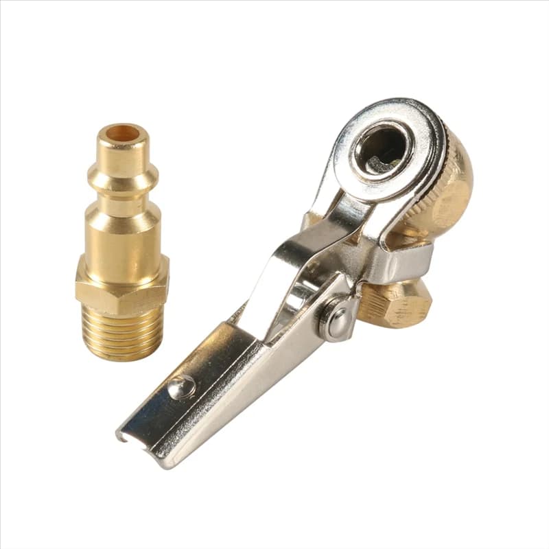 NEW-1/4 pollici femmina NPT portapne a sfera chiusa con clip, gonfiatore per pneumatici con mandrino ad aria con attacco rapido