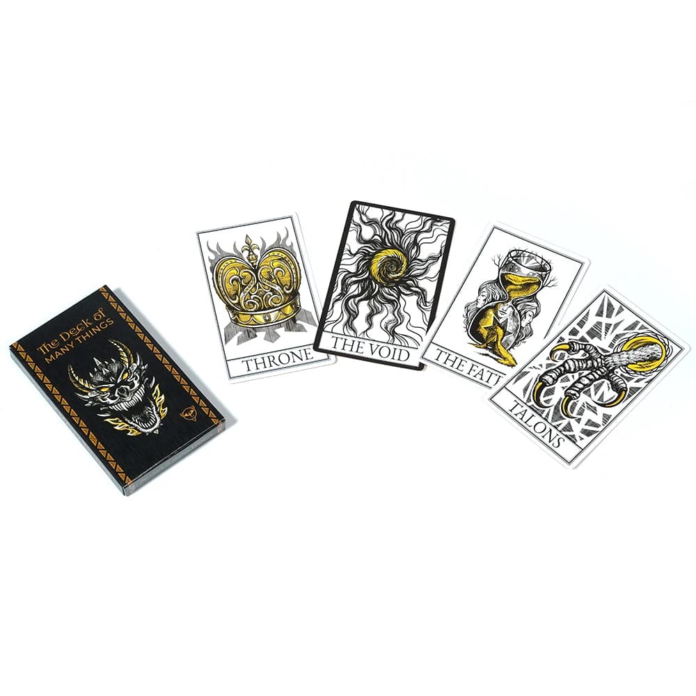 Carte dei tarocchi macchiate Mazzo di carte di alta qualità di molte cose Gioco di intrattenimento per il tempo libero Raccolta di carte Giochi da tavolo di divinazione