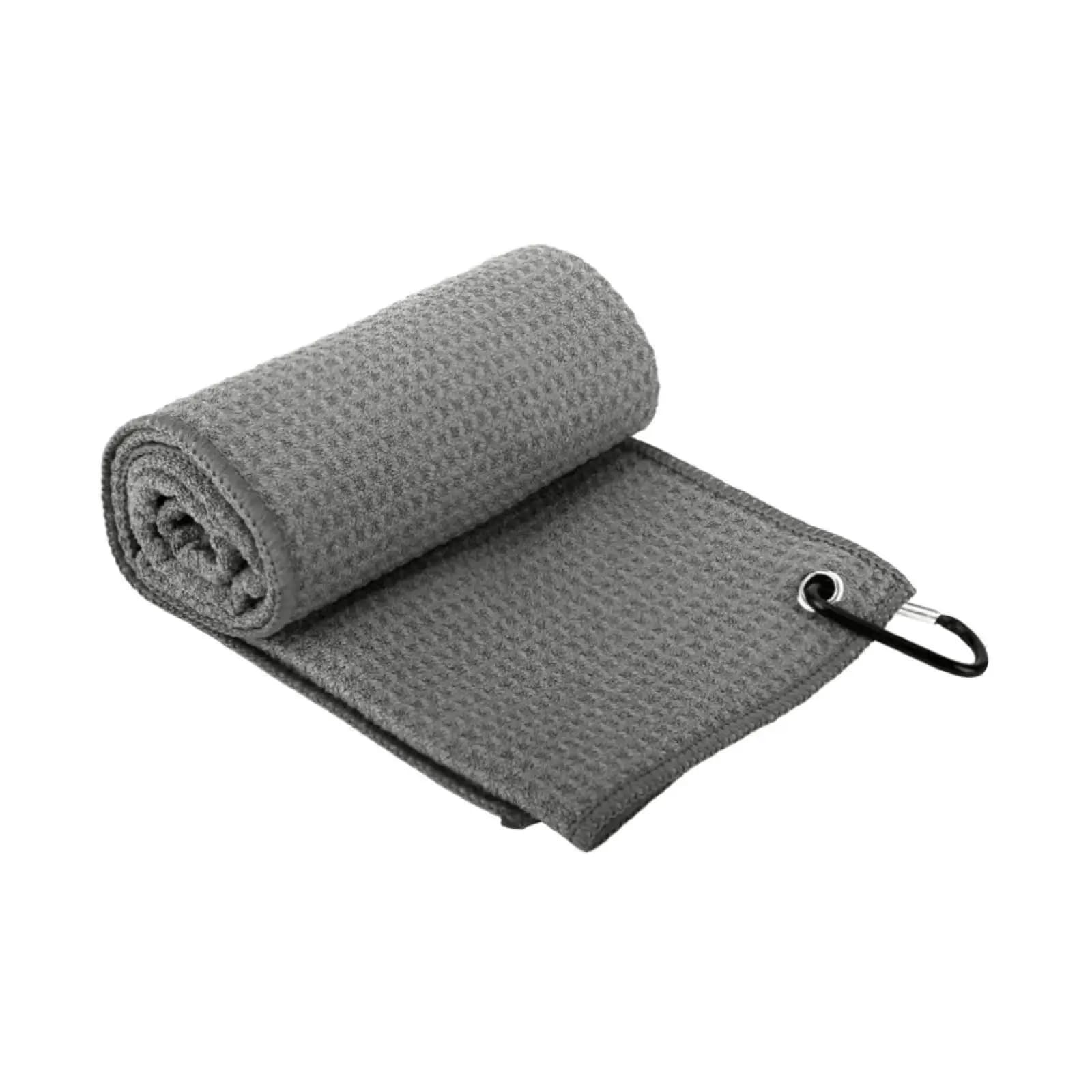 Premium Golf Hand Towel Microfiber Pineapple Texture Clip on Bag Mini Wiper for Course Play