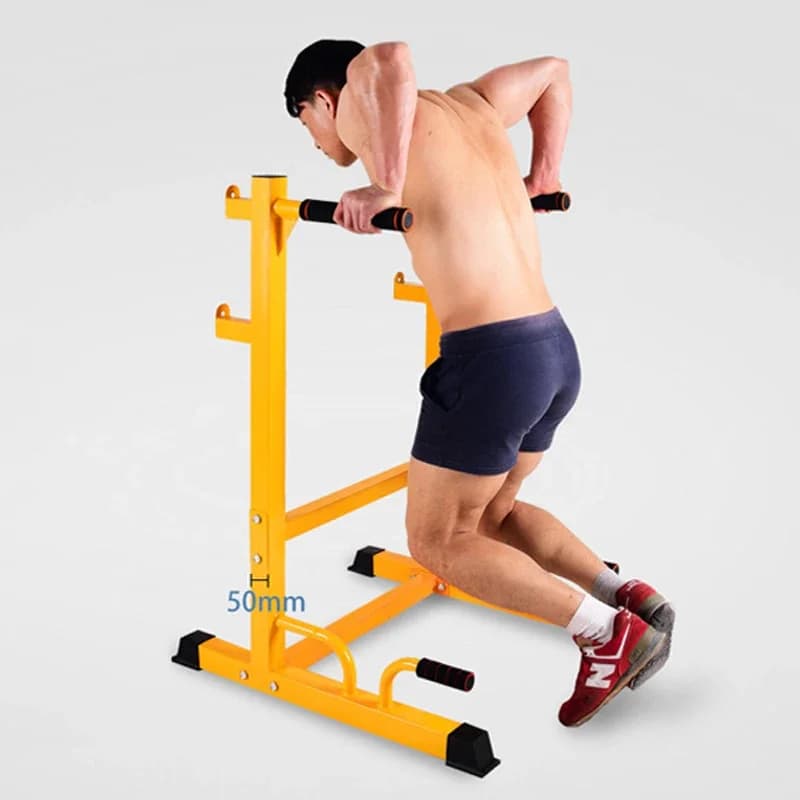 Multifunction Tower for Family Fitness: Traction bar, Support for Dip, Rack for Libra and Manubri