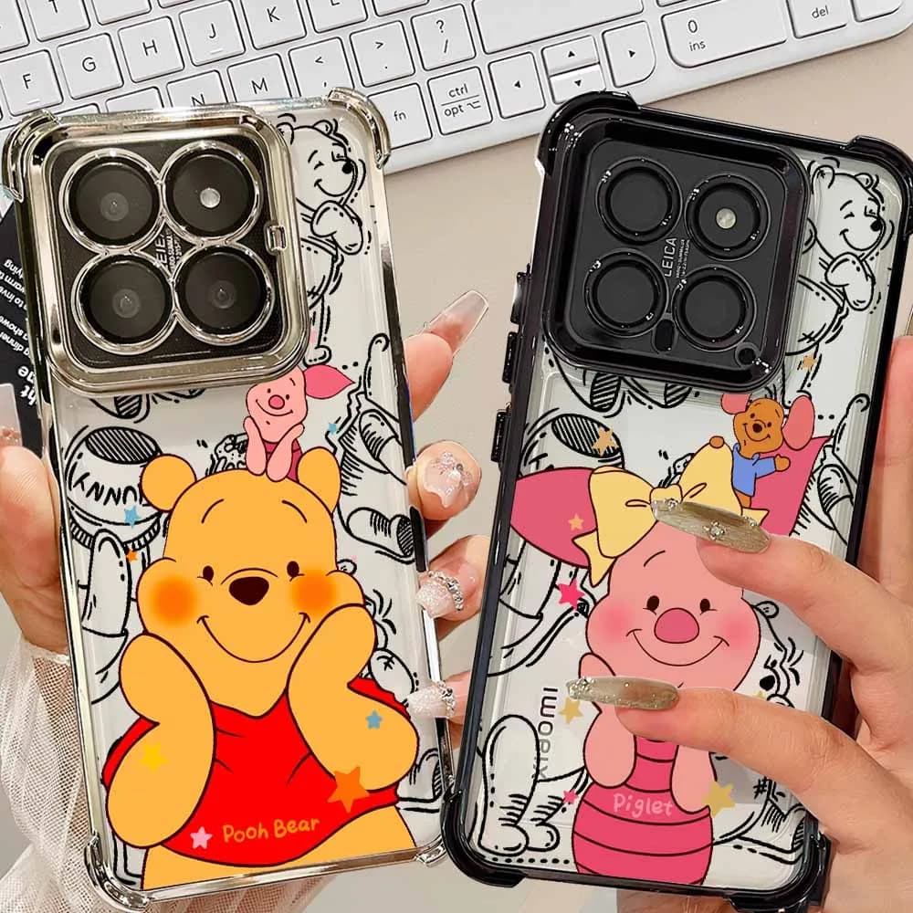 Custodia Morbida per Telefono con Simpatico Winnie the Pooh per Xiaomi Redmi A5 A3 A1 15C 14C 13 POCO F8 Note 14 13 Mi 15T 14T 14 Ultra Pro