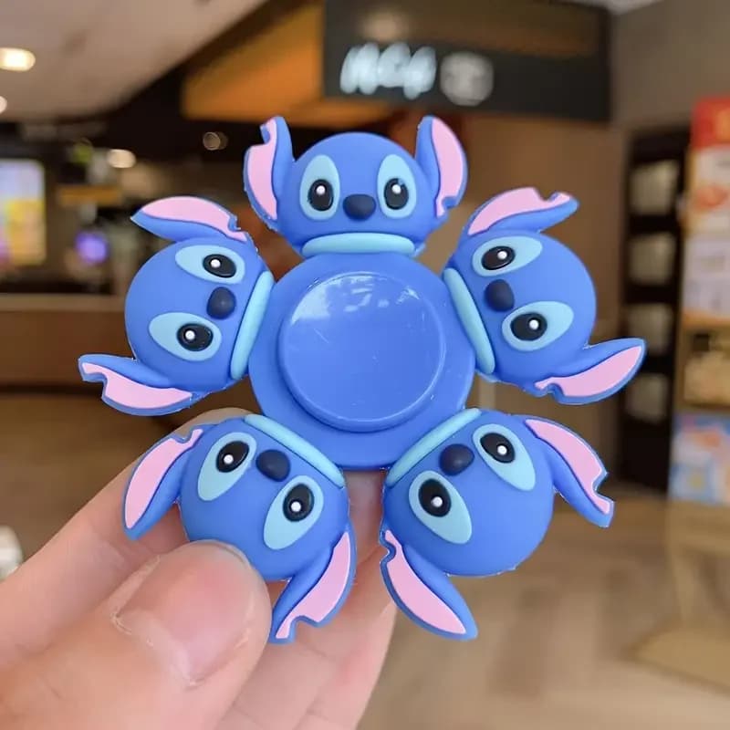 Fidget Spinner 360 di Disney Stitch ° Fidget Spinner a Rotazione Fluida con Riduzione del Rumore, Giocattolo Antistress per Bambini