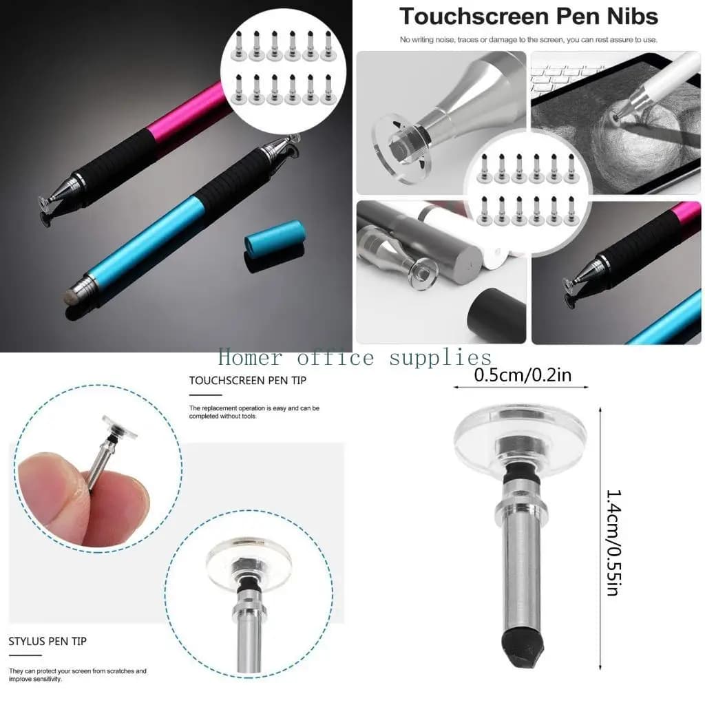 Punte a disco ricambio precisione K43B per penne stilo capacitive (confezione da 12)