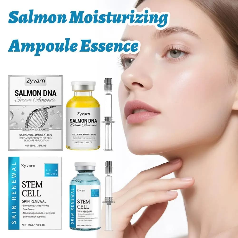 Siero Riparatore al DNA di Salmone PDRN, Essenza Viso al Collagene Idratante Profonda, Nutriente e Lenitivo per la Cura della Pelle