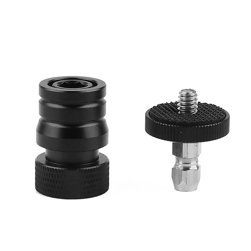 Quick Hook Mini Sphere Head for Tripod, Thread 1/4, Stackable Head, Mini Camera Support for Finger and Monitor