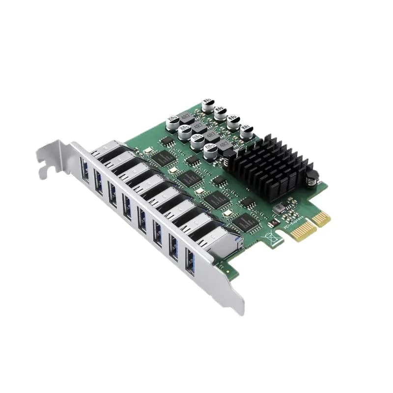 Scheda adattatore USB 3.0 PCI-E X4 a 4 canali e 8 porte ca mera Scheda di espansione controllo del gruppo di acquisizione video USB3.0