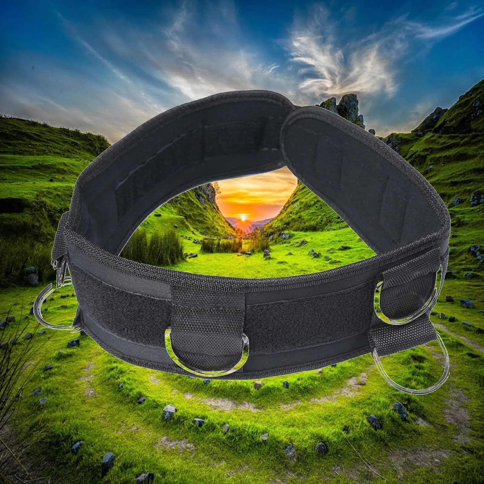 Padded Waist Belt Elastic Resistance Band Gym Strap Fitness Training Equipment for Running Jogging