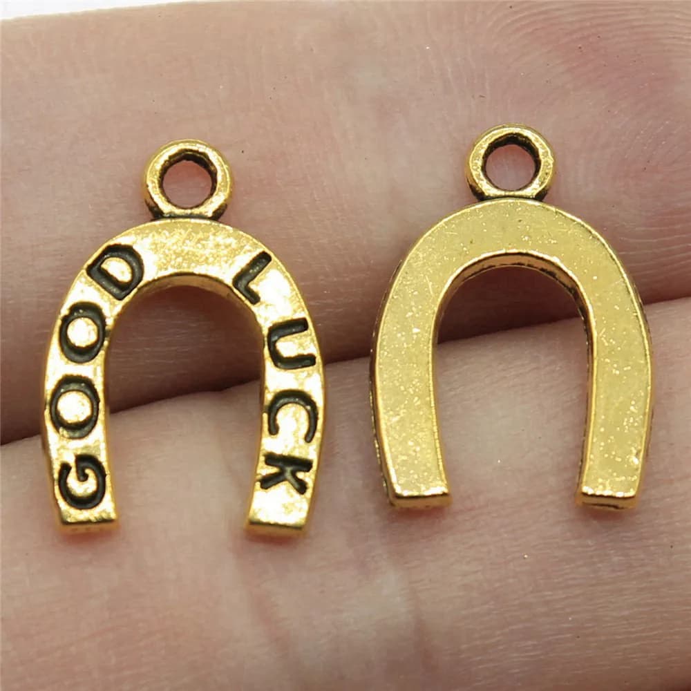 Charms Zinc Alloy DIY Jewelry Making Accessories Horseshoe Handmade For Handmade Craft Bracelet