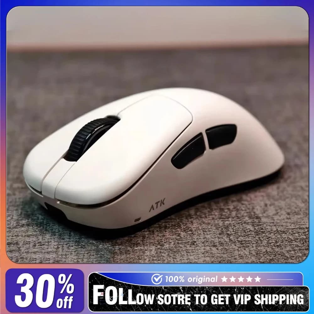 ATK Blazing Sky Z1V2 Ultimate Mouse PAW3950Ultra Nordic54L15 54g Light Wireless Game Mouse with ergonomic right hand design