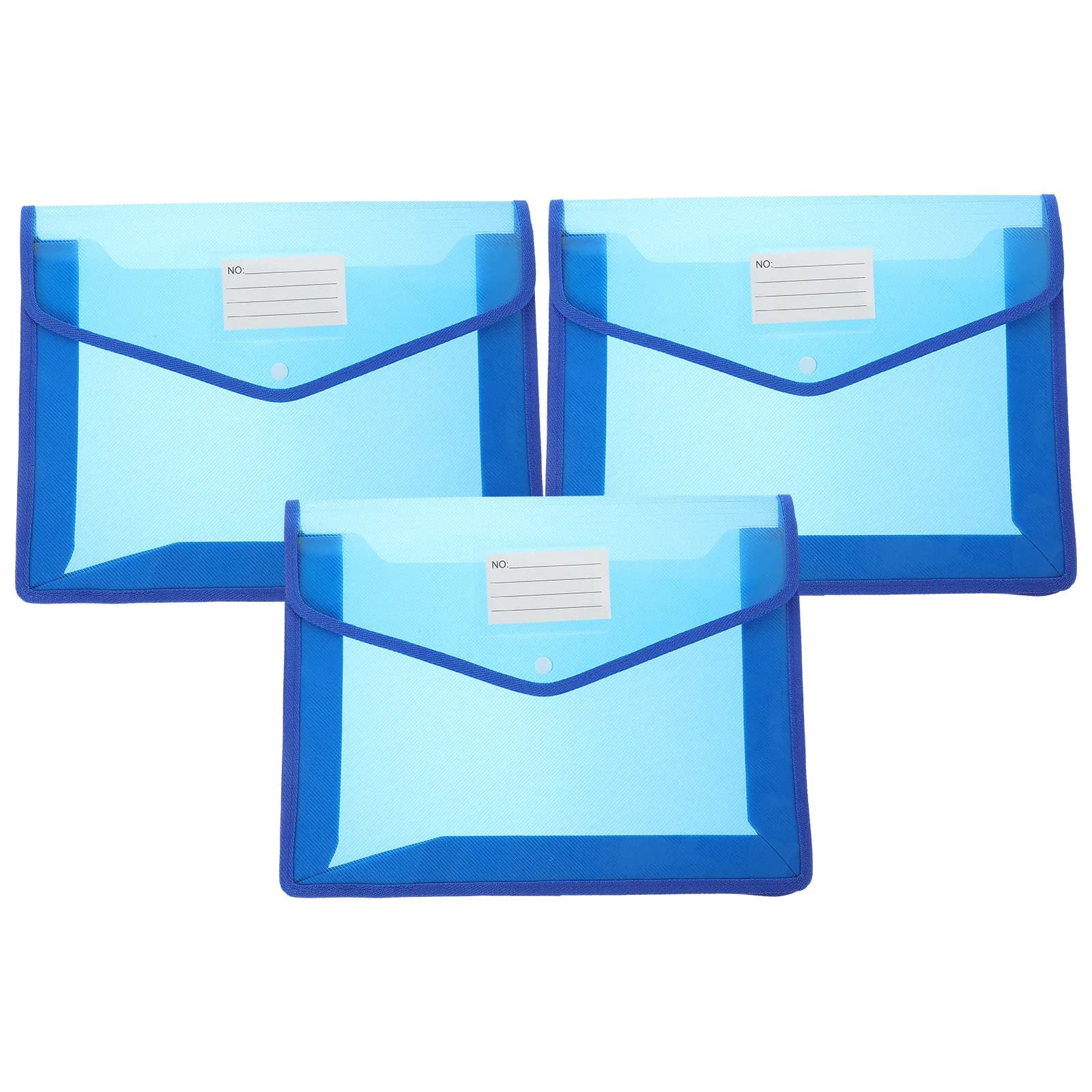Borsa per documenti impermeabile da 3 pezzi, formato A4, con bottone a pressione, in tessuto robusto, in lega di alluminio, organizer portatile per ufficio e scuola