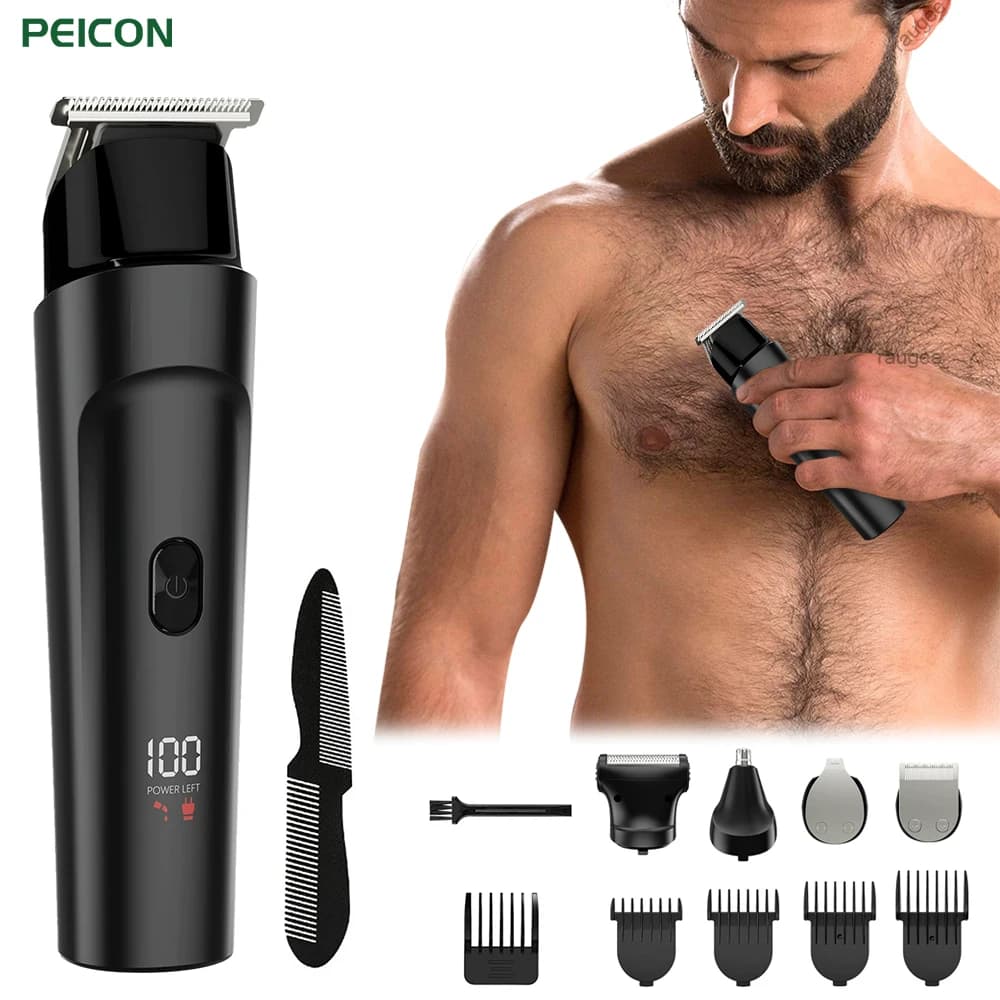 Electric shaver for man multifunctional body armor bikini chest electric razor USB rechargeable face beard nose haircut