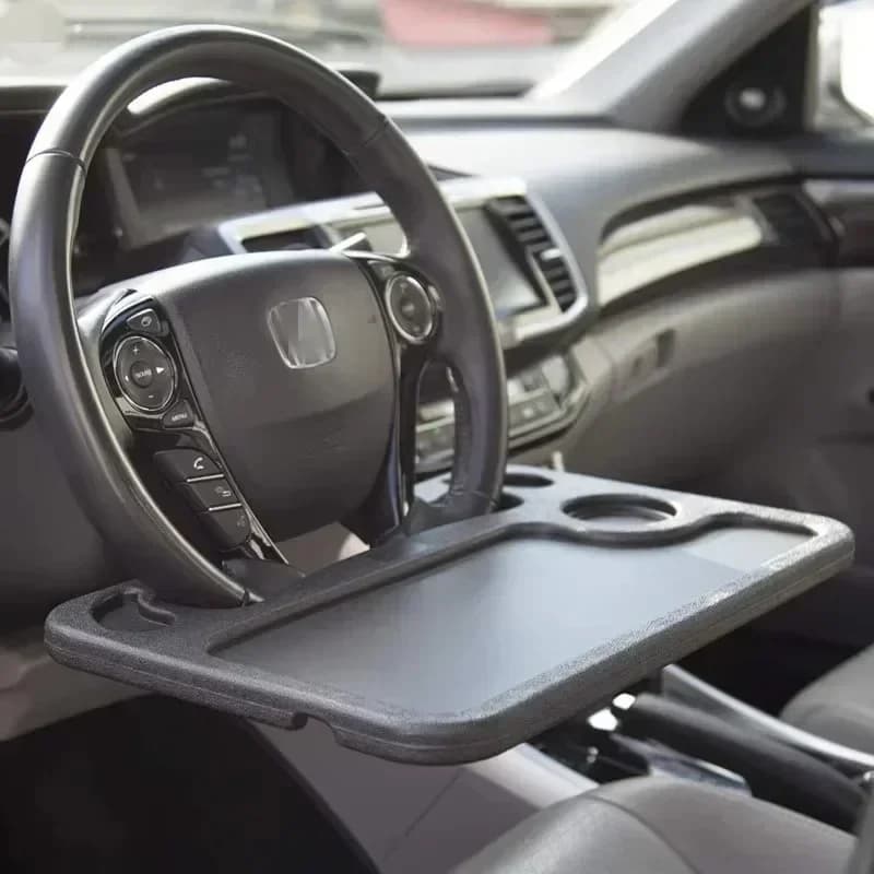 Vassoio per Volante, Tavolino da Auto, Scrivania per Volante per Laptop e Tavolo da Pranzo per Notebook da Montare sul Sedile del Veicolo