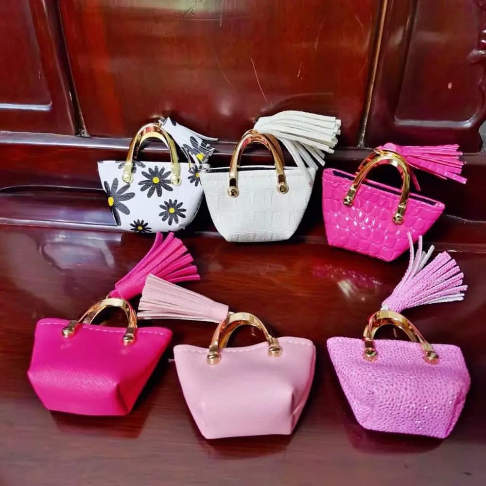 Borsa in miniatura di moda borsa in pelle PU borsa da donna borsa a tracolla per 1/6 bambole BJD abiti accessori casa delle bambole giocattoli regalo per ragazze