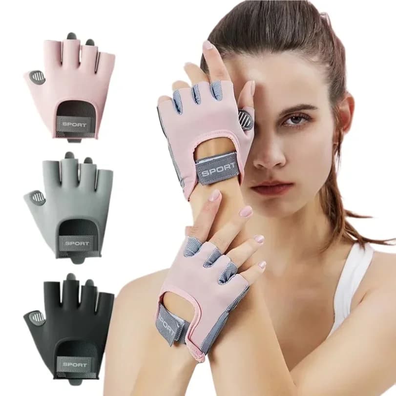 1 pair of fitness gloves for workout for gym body building, sports, weight lifting, exercises, anti-slip gloves for women, man, yoga gloves