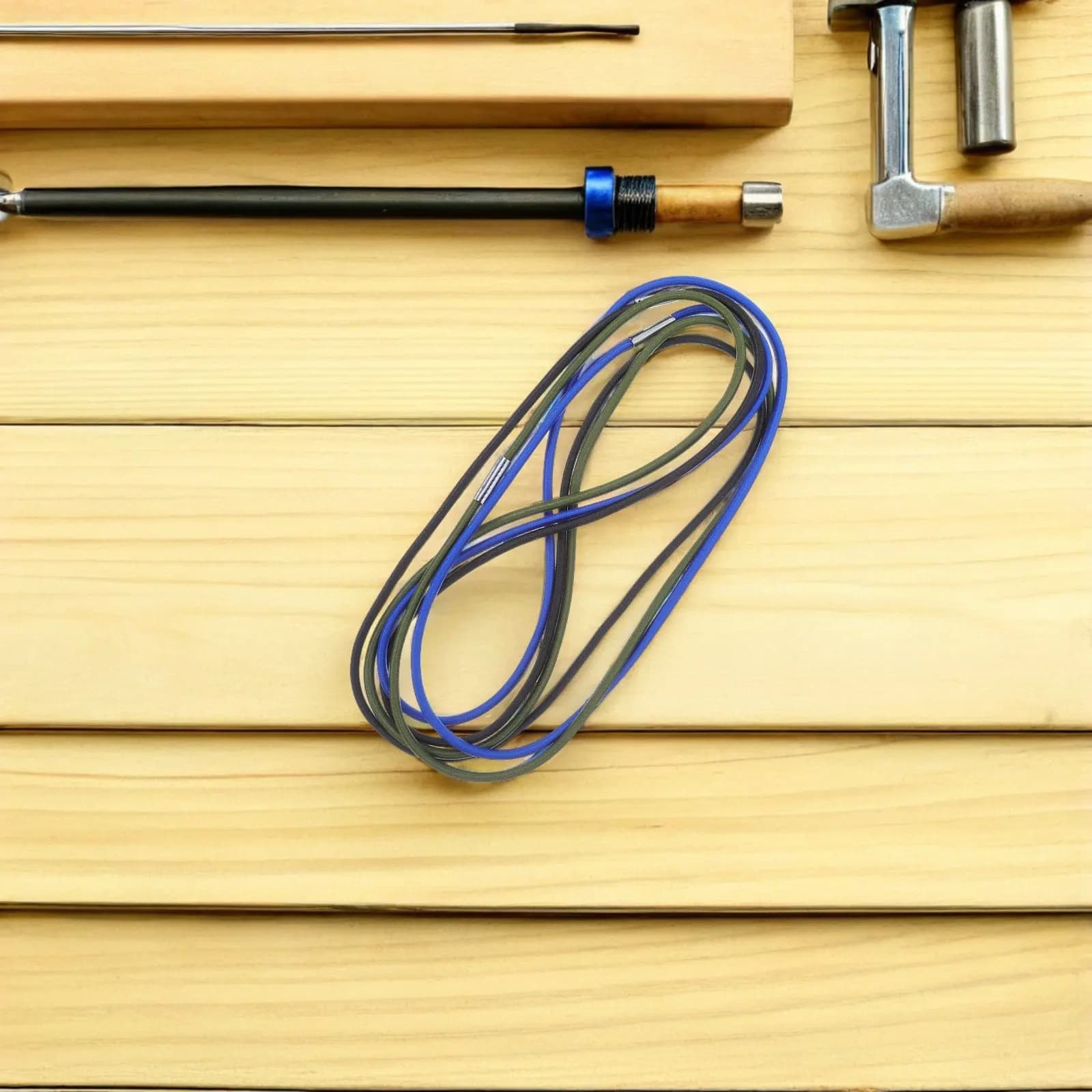 9 Pezzi di Fasce Elastiche per Sacchi della Spazzatura, Corde Elastiche in Gomma con Connettori in Acciaio Inossidabile per Bidoni della Raccolta Differenziata di Casa, Ufficio e Esterni