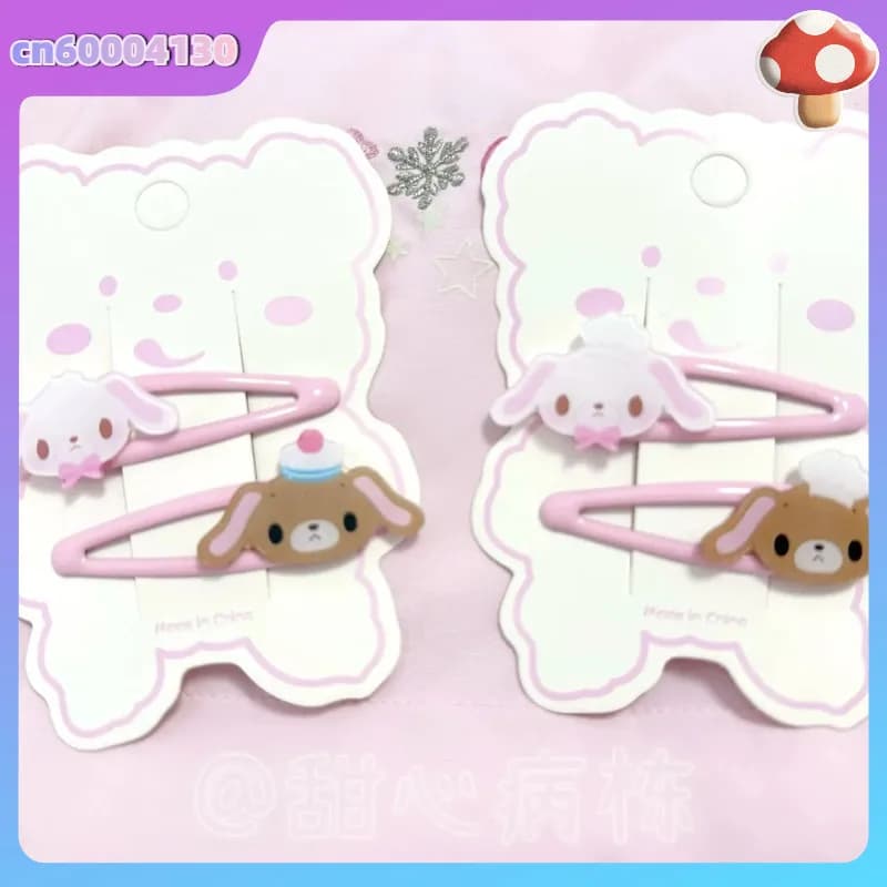 Hair clip Cartoon Sugarbunnies Kawai Bb for children, anime theme hair accessories for girls, birthday present, very sold