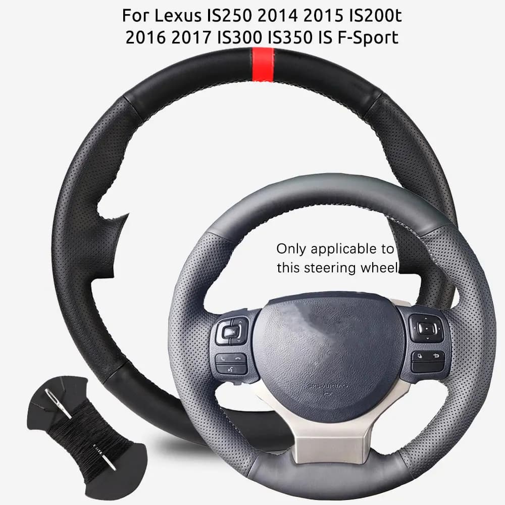 Coprivolante per auto fai da te in pelle microfibra per Lexus IS250 2014 2015 IS200t 2016 2017 IS300 IS350 IS F-Sport antiscivolo