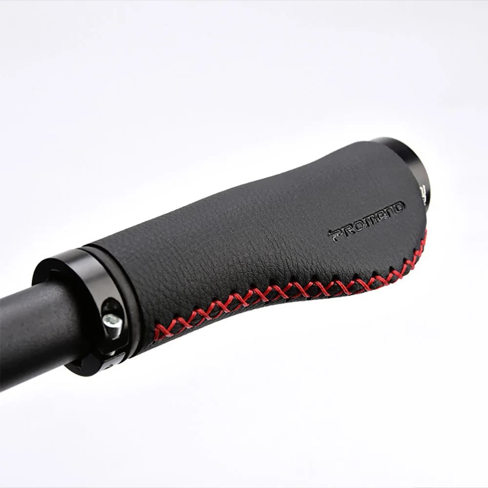 PROMEND GR-502 Set of handles for bicycle with leather surface microfiber gloves with ergonomic handle for Mountain Bike
