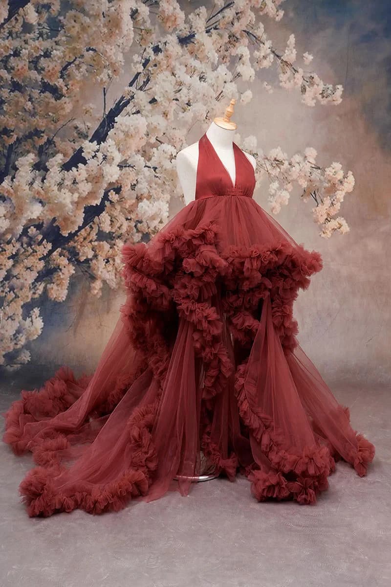 Pigiama da donna elegante Gonna lunga in tulle Abiti da damigella d'onore Abiti da sposa Abito lungo da sposa Accappatoio Taglie forti Personalizzato