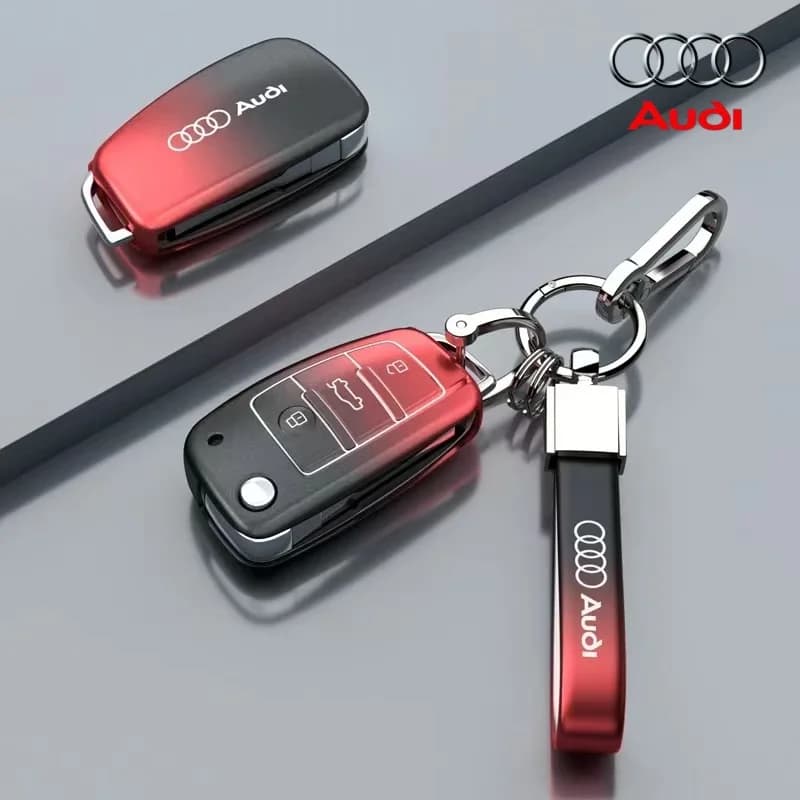 Nuova Cover Guscio Portachiavi in TPU per Chiave Auto Smart Audi A4 A4L A5 Q5 Q7 TT TTS 8S B9 2016 2017 2018 Accessori Auto