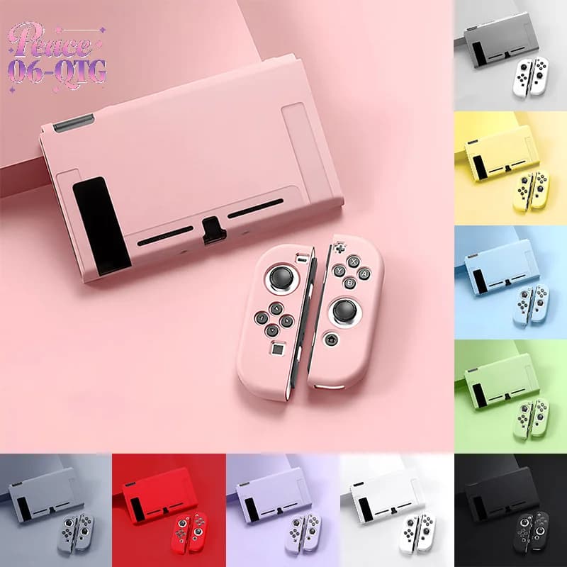 Custodia Protettiva Compatibile con Console Switch OLED e Joy-Cons, Switch Inseribile nel Dock con Guscio