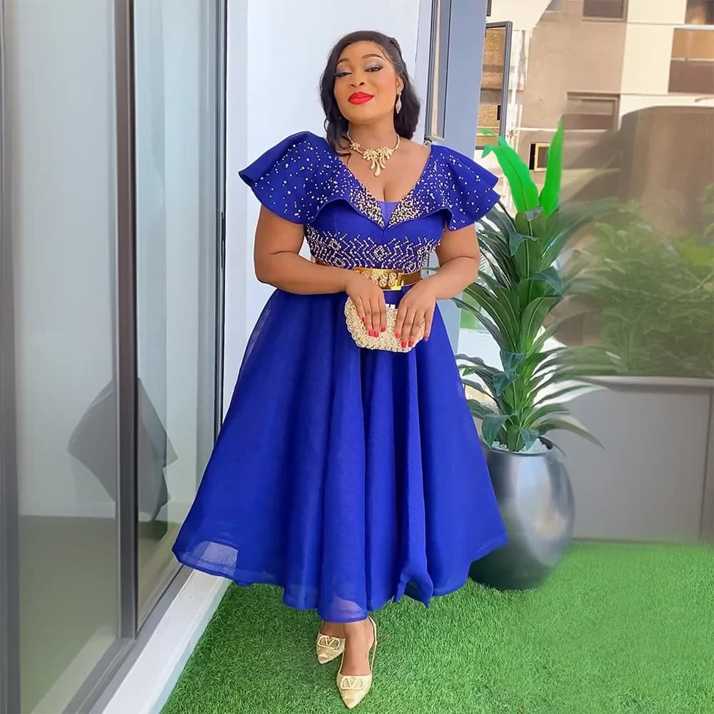 African Wedding Dresses Strong Size For Women 2024 New Dashiki Ankara Evening Dress Turkey Dress African Dresses