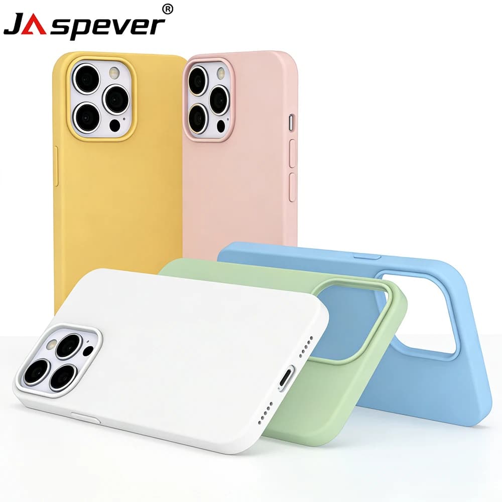 Custodia Morbida in Silicone Lusso Colore Caramella per iPhone 17 Air 17E 16 16E 15 14 Plus 13 12 Mini Pro Max Opaca Ultra Sottile Effetto Ghiaccio