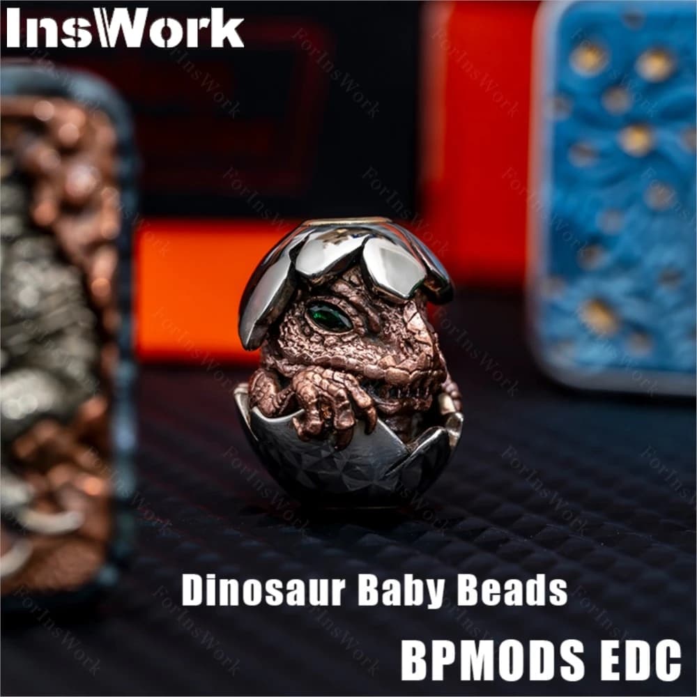 BPMODS EDC Dinosaur Baby Beads Push Slider accessori fai da te metal Fidget Fidget Spinner Desk Toy