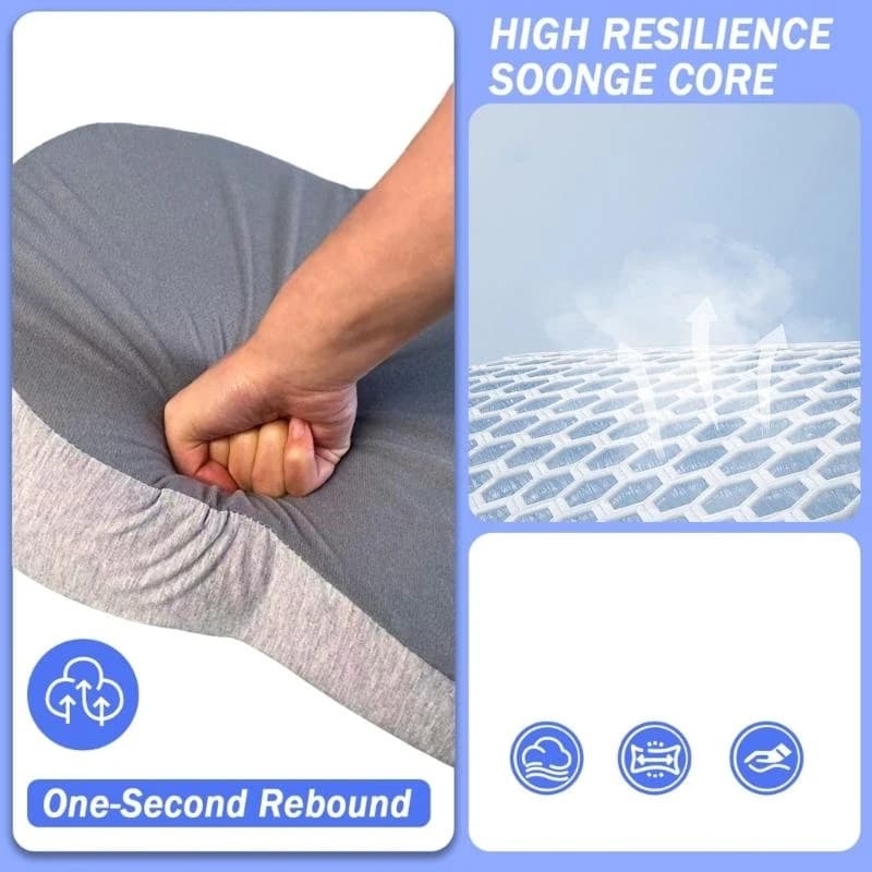 Y4UD Double Layer Baby Feeding Slope Pad Pillow Breathable Fabric U Footrest